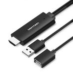 USB naar HDMI converter adapterkabel VENTION PREMIUM Zwart, Nieuw, Verzenden