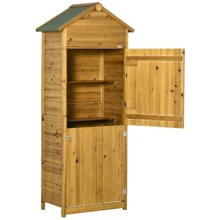 Opbergschuur - Robuust - Weerbestendig - Bruin, Tuin en Terras, Bergingen en Tuinkasten, Nieuw, Ophalen of Verzenden