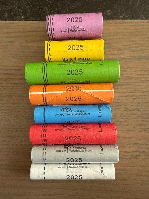 Luxembourg. Coin Roll 2025 (320 coins) in 8 rolls (Sans Prix, Postzegels en Munten, Munten | Europa | Euromunten