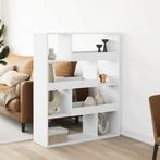 vidaXL Boekenkast 100x33x125,5 cm bewerkt hout wit, Huis en Inrichting, Kasten | Boekenkasten, Verzenden, Nieuw