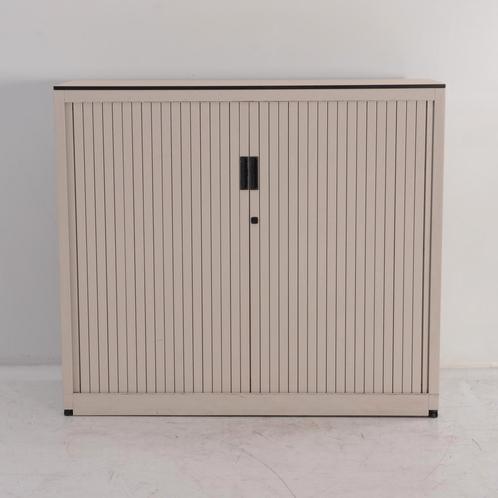 Aspa roldeurkast, lichtgrijs, 105 x 120 cm incl. 2 legbor..., Huis en Inrichting, Kasten | Roldeurkasten en Archiefkasten, Gebruikt