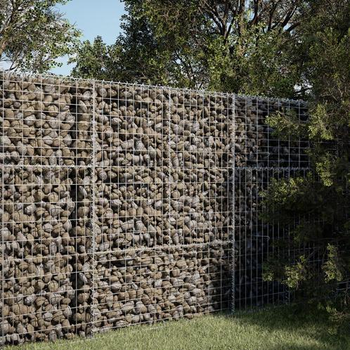 vidaXL Schanskorf 100x50x150 cm gegalvaniseerd ijzer, Tuin en Terras, Bloempotten, Nieuw, Verzenden