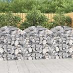 vidaXL Schanskorf gewelfd 100x50x100/120 cm gegalvaniseerd, Tuin en Terras, Verzenden, Nieuw