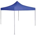 vidaXL Partytent professioneel inklapbaar 2x2 m staal blauw, Verzenden