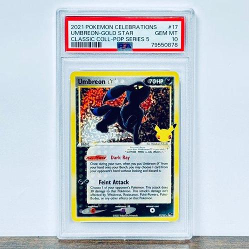 Pokémon Graded card - Umbreon Gold Star - Celebrations #17 -, Hobby & Loisirs créatifs, Jeux de cartes à collectionner | Pokémon