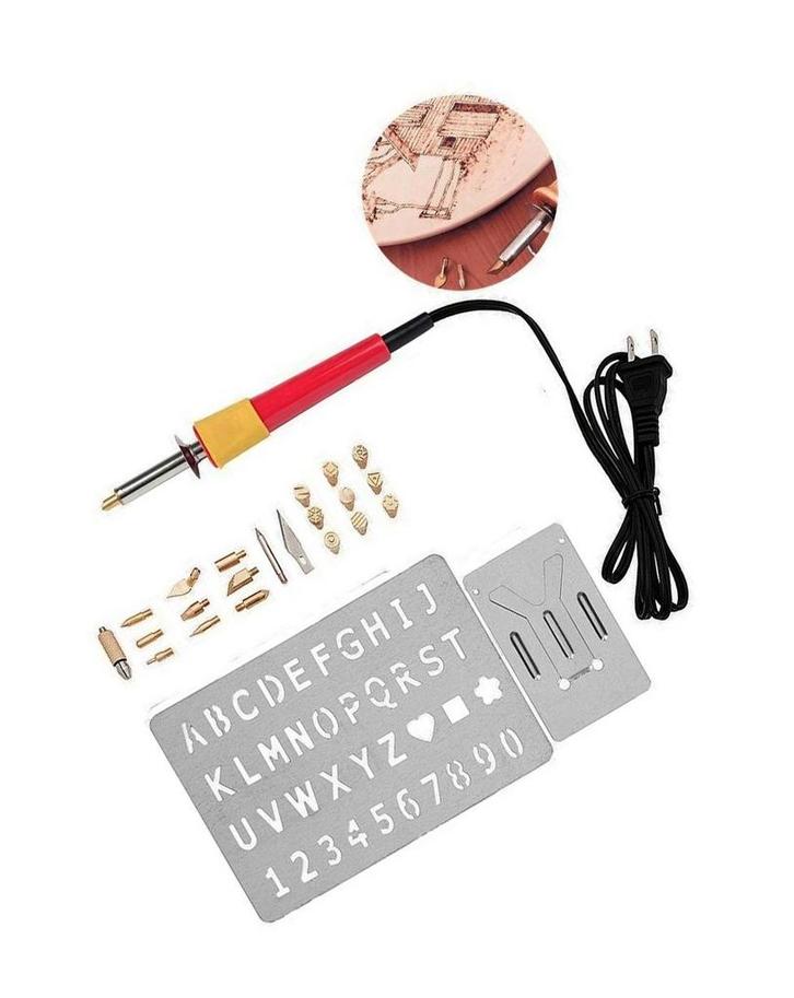 Graveerset, markeerset (houtbrander), 30 Watt, Doe-het-zelf en Bouw, Gereedschap | Overige machines, Nieuw, Verzenden