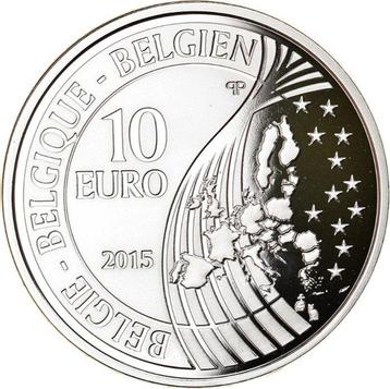 België. 10 Euro 2015 Bataille de Waterloo Proof (Zonder