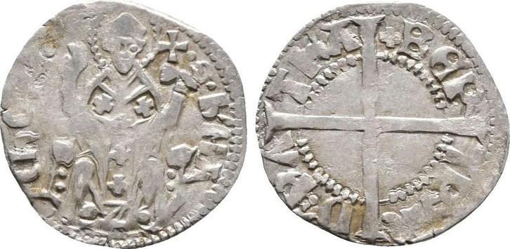 Denar Italien Aquileia: Bertando di San Genesio, 1334-1350:, Postzegels en Munten, Munten | Europa | Niet-Euromunten, België, Verzenden