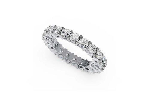 Zonder Minimumprijs - Ring - 14 karaat Witgoud - 2.98ct. tw., Handtassen en Accessoires, Ringen
