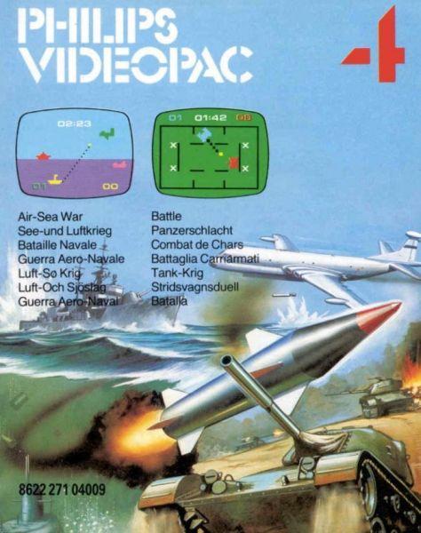 Philips Videopac 04 Air-Sea War / Battle-Standaard (Philips, Computers en Software, Vintage Computers, Ophalen of Verzenden