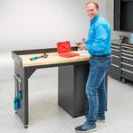 Datona werkbank 150 cm 1 kastje met deuren eiken - Datona -, Ophalen of Verzenden, Nieuw