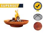 Gofire SUPERSET Oda vuurschaal cortenstaal 100 cm, Tuin en Terras, Verzenden, Nieuw