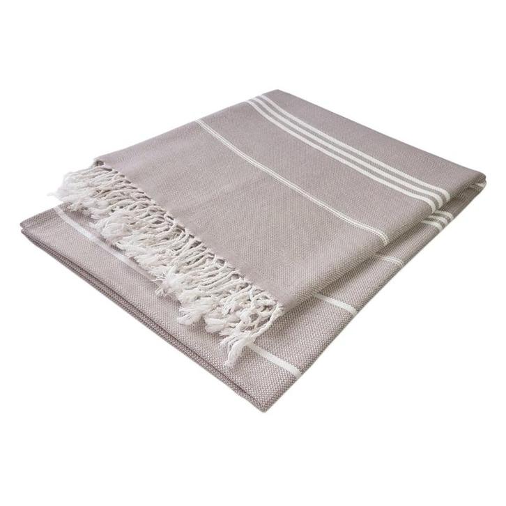 Hammam Badlaken Beige 90x165cm 100% Katoen - Treb WS, Huis en Inrichting, Badkamer | Badtextiel en Accessoires, Handdoek, Overige kleuren