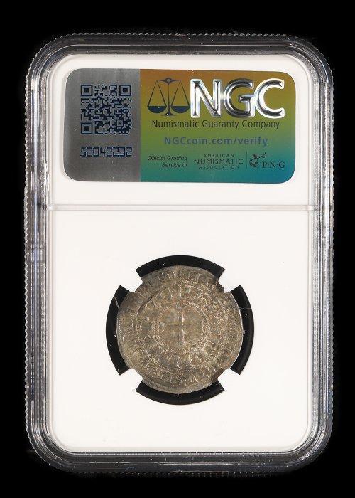 Médiéval, époque des Croisés Argent Pièce martelée - Notée, Antiek en Kunst, Antiek | Overige Antiek