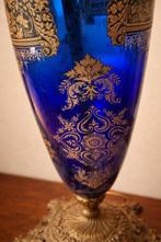 Tafellamp - Glas, Messing - Antica, Antiek en Kunst