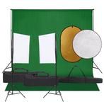 vidaXL Fotostudioset met verlichtingsset, achtergrond en, Audio, Tv en Foto, Verzenden, Nieuw