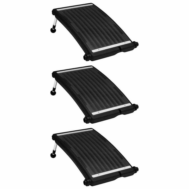 vidaXL Zwembadverwarmingspaneel solar 3 st gebogen 72,5x46, Tuin en Terras, Zwembaden, Nieuw, Verzenden