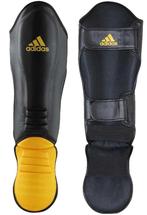 Adidas Hybrid Kickboks Scheenbeschermers Zwart Geel, Verzenden, Nieuw, Overige