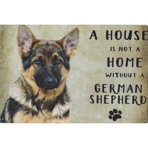 Wandbord - A House Is Not A Home Without A German Shepherd, Animaux & Accessoires, Accessoires pour chiens