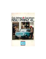 1967 NSU PRINZ 4L BROCHURE DUITS