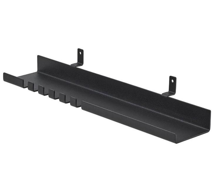 Zwarte wandplank met haakjes voor akoestisch paneel, Huis en Inrichting, Woonaccessoires | Kapstokken, Nieuw, Overige materialen