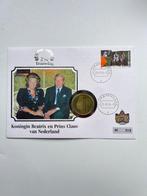 Nederland. 5 Cents, 2 1/2 Gulden, Bewerkte munten, Postzegels en Munten