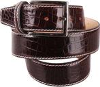 Leren Riem Croco Bruin G70 maat 95 Heren, Kleding | Heren, Riemen en Ceintuurs, Bruin, Verzenden, Echt leder, Nieuw