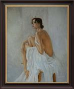 Bishan Singh - “Curious Pause”, Antiek en Kunst, Kunst | Schilderijen | Modern