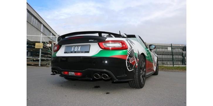 FOX Fiat 124 Spider Abarth einddemper dwars uitgang rechts/l, Auto-onderdelen, Uitlaatsystemen, Nieuw, Verzenden