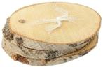 Boomstamschijf berkenschijf ovaal natural slice ca., Nieuw