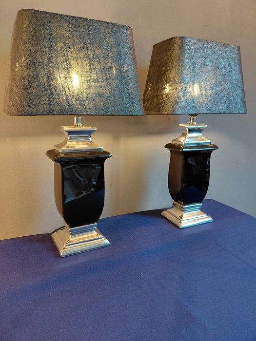 Tafellamp (2) - Schemerlampen - Keramiek - Nieuwe kappen, Antiek en Kunst, Curiosa en Brocante