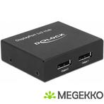 Delock 87691 DisplayPort 1.2-splitter 1 x DisplayPort in > 2, Verzenden, Nieuw