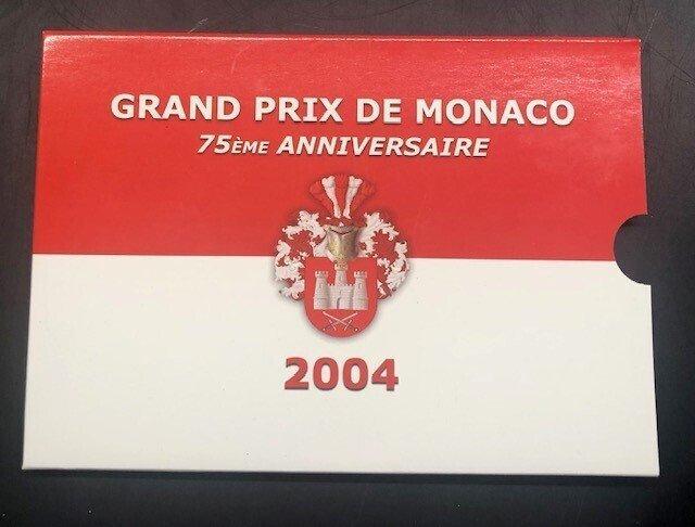 Monaco. Probe Set 2004 Grand Prix de Monaco (Zonder, Postzegels en Munten, Munten | Europa | Euromunten