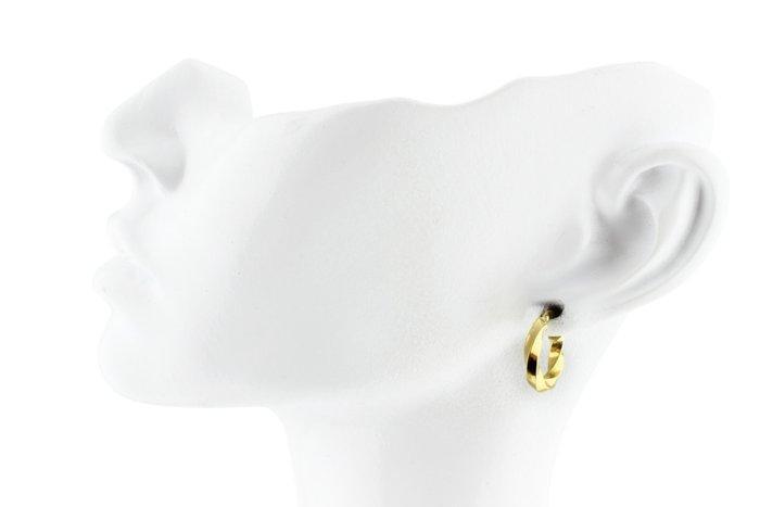 Zonder Minimumprijs - Hoepel oorbellen - 18 karaat Geel goud, Handtassen en Accessoires, Antieke sieraden