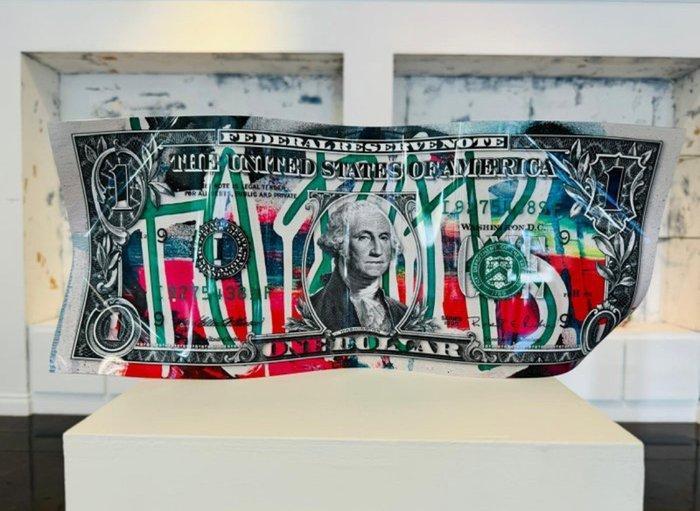 Karl Lagasse - One dollar TO ROB A BANK (numéro 16/50) -, Antiek en Kunst, Kunst | Designobjecten