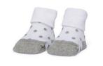 Bonnie Doon - Newborn Dots sock Organic light Grey, Enfants & Bébés, Ophalen of Verzenden