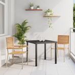vidaXL Stapelbare Ligbedden - Set van 2 in Beige Poly, Tuin en Terras, Tuinstoelen, Verzenden, Nieuw