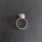 Bague en Larimar et argent 925 rhodié. Taille 53 E.U.