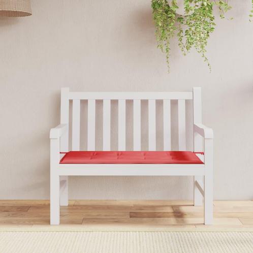 vidaXL Coussin de banc de jardin rouge 100x50x3 cm tissu, Maison & Meubles, Accessoires pour la Maison | Coussins, Neuf, Envoi