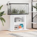 vidaXL Aquariumstandaard 80x35x60 cm bewerkt hout wit, Animaux & Accessoires, Verzenden