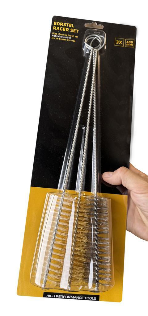 Set met 3 lange borstels (voor schoonmaak van pijpen, ketti, Doe-het-zelf en Bouw, Gereedschap | Overige machines, Nieuw, Verzenden