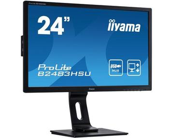 Iiyama ProLite B2483HSU 24 Full HD monitor + 2 jaar, Ophalen of Verzenden