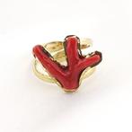 Koraal - Argento 925 - Ring - Italiaans ambacht, Verzamelen, Mineralen en Fossielen