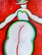 Yana Medow - Lady in green XXL - NO Reserve, Antiek en Kunst