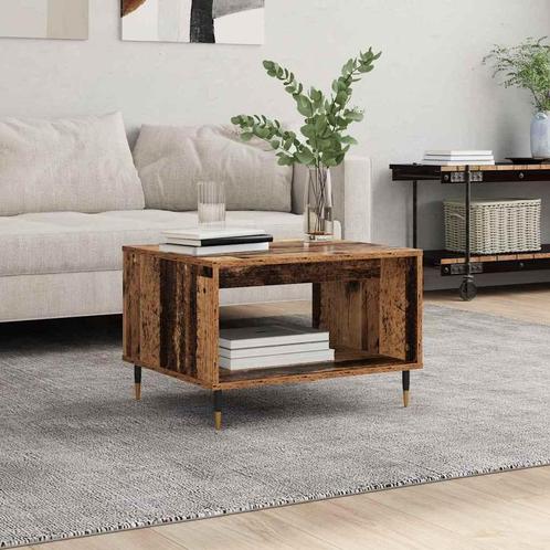 vidaXL Salontafel Oud hout 60 x 50 x 40 cm Bewerkt hout, Huis en Inrichting, Tafels | Salontafels, Nieuw, Verzenden