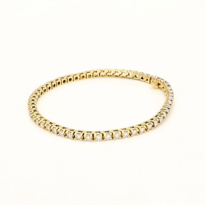 Armband - 18 karaat Geel goud - 3.00ct. tw. Diamant, Handtassen en Accessoires, Armbanden
