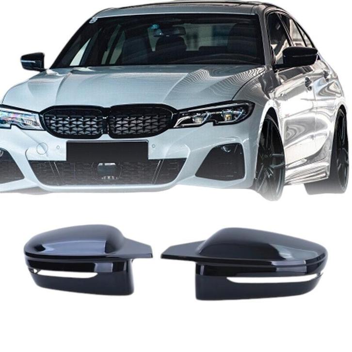 Spiegelkappen geschikt voor BMW 3 4 5 6 7  Serie Glans zwart, Auto-onderdelen, Overige Auto-onderdelen, Nieuw, BMW, Ophalen of Verzenden