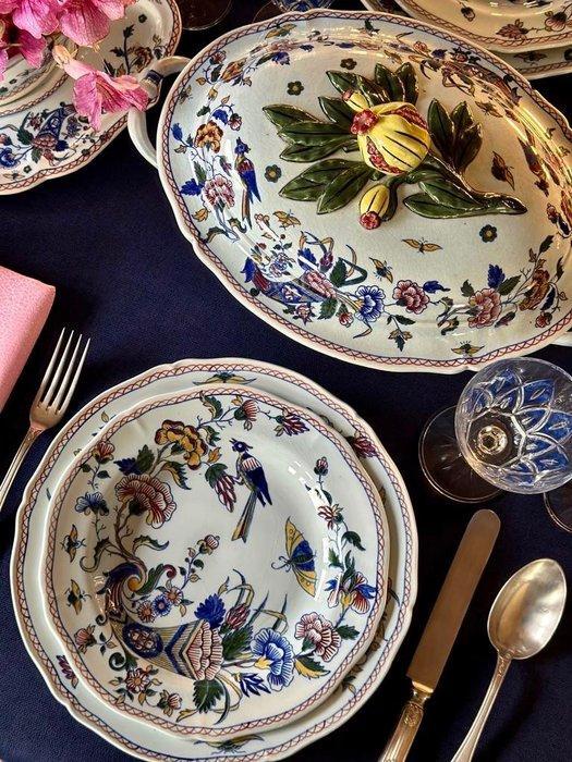 Tafelkleed voor grote tafels, met een elegante blauwe kleur., Antiek en Kunst, Kunst | Designobjecten