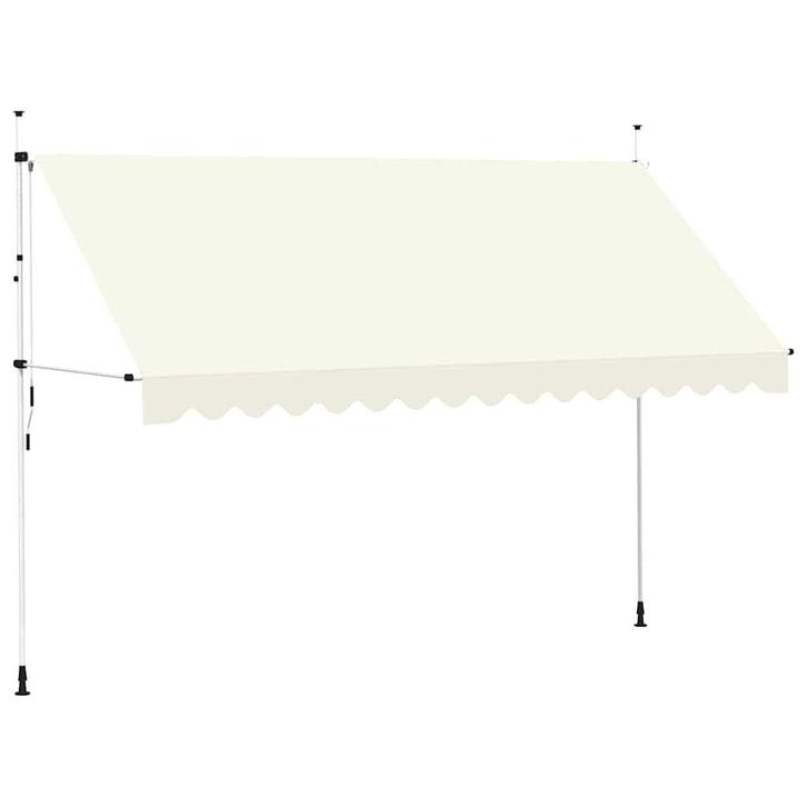 Luifel 400cm Creme | Retour Deal | Tuin & Terras | 40% Ko..., Tuin en Terras, Zonneschermen, 250 cm tot 450 cm, Nieuw, Uitvalscherm