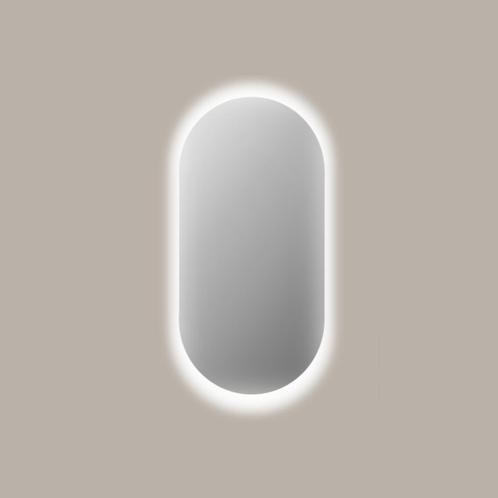 Spiegel Sanicare Q-Mirrors 40x80 cm Ovaal Met Rondom LED, Doe-het-zelf en Bouw, Sanitair, Bad, Nieuw, Ophalen of Verzenden